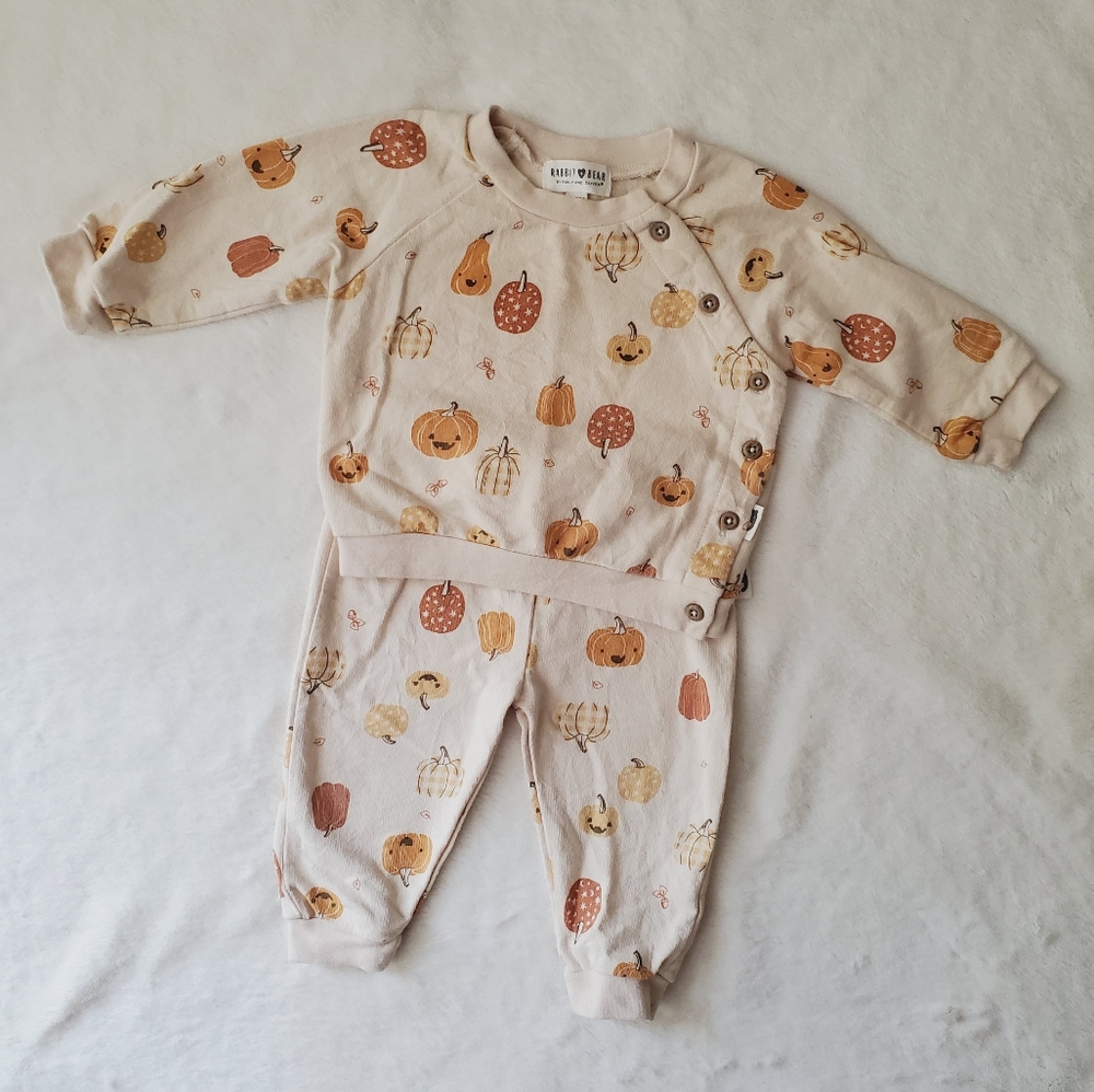 Rabbit & Bear Organic Cotton Autumn Sweatsuit Set